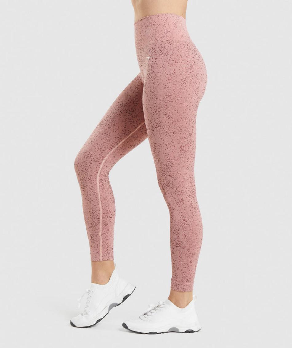 Gymshark Adapt Fleck Seamless Ženske Tajice Roze | HR 4046AHK